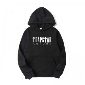 Férfi Trapstar Streetwear London Galaxy Pulcsi Fekete | Hungary PN69-365