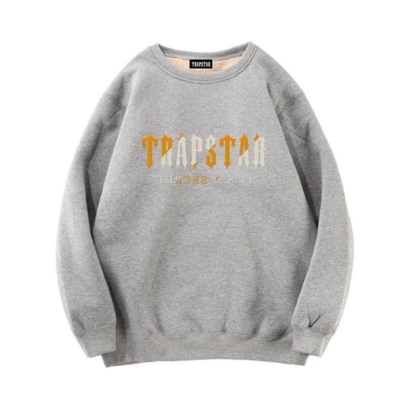 Férfi Trapstar Fleece It\'s a Secret Pulóverek Szürke | Hungary RT59-615