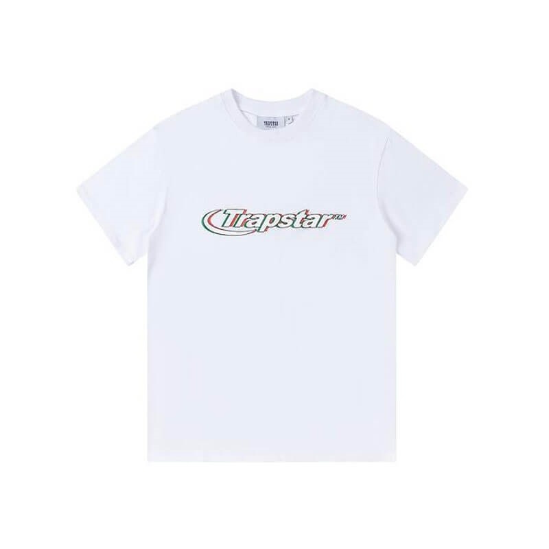Férfi Trapstar Ghost Letter Logo Print Póló Fehér | Hungary QC59-652