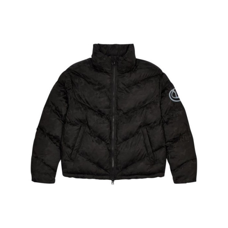 Férfi Trapstar Hyperdrive Sleeve Puffer Felsőruházat Fekete Camo | Hungary NH83-342