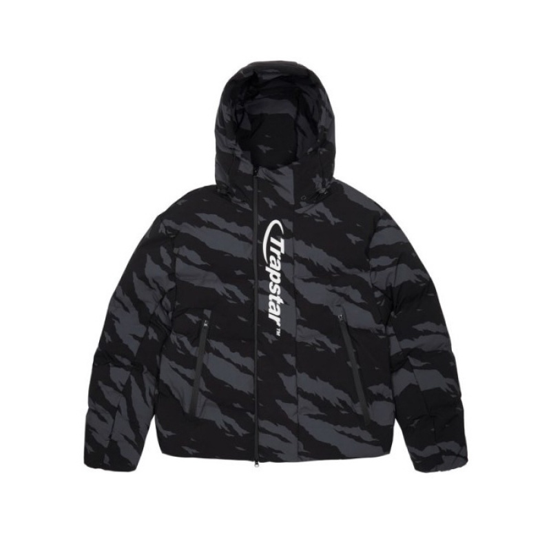 Férfi Trapstar Hyperdrive Technical Puffer Felsőruházat Szürke Camo | Hungary ZB02-909