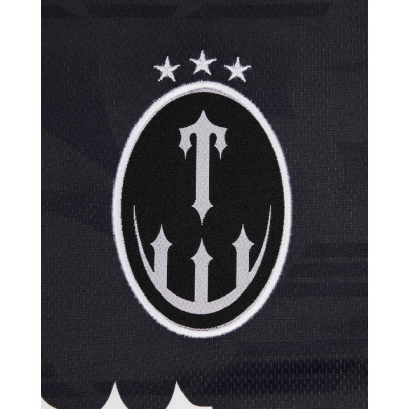 Férfi Trapstar Irongate Football Jersey Póló Fekete Piros | Hungary YY98-201