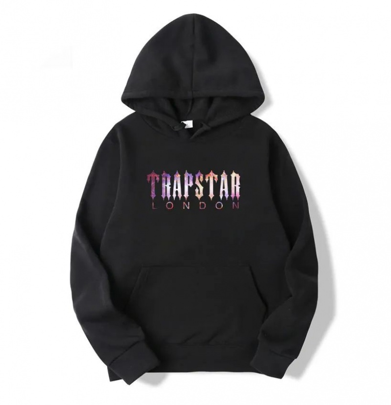 Férfi Trapstar London Galaxy Pulcsi Fekete | Hungary WG94-213