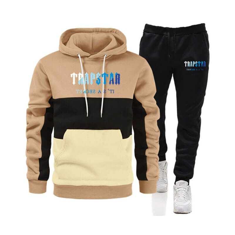 Férfi Trapstar Merch It\'s a Secret Printed Logo Melegítő Khaki | Hungary BS11-889
