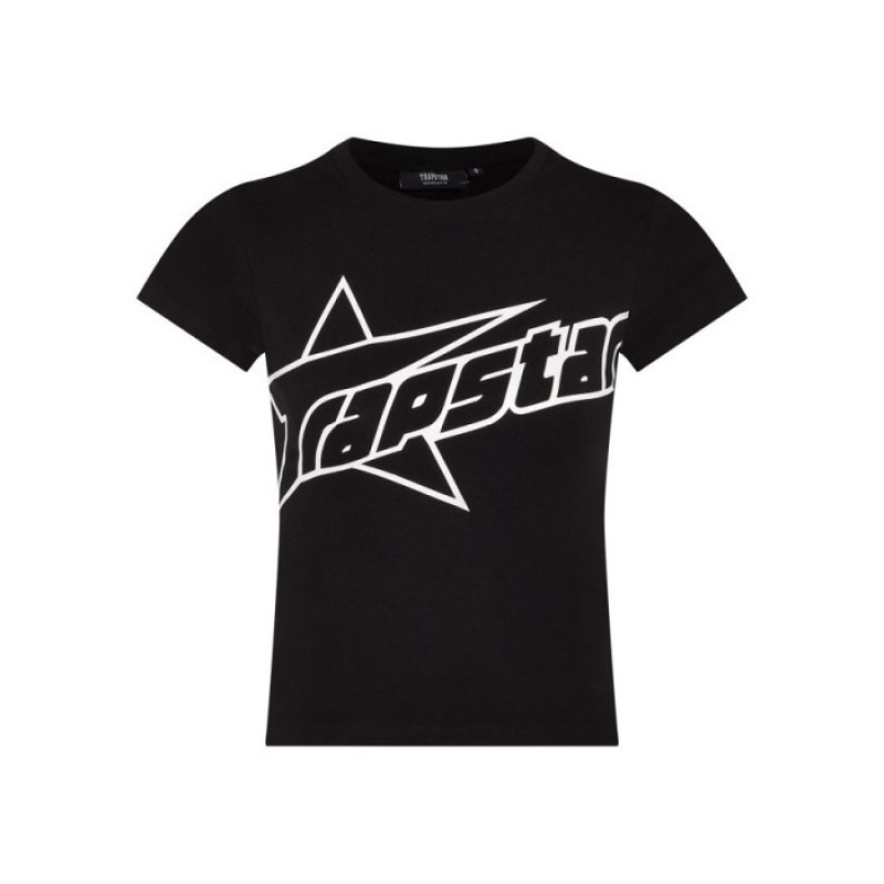 Női Trapstar TS Baby Tee Felső Fekete | Hungary SX13-101